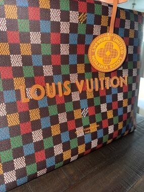Louis Vuitton Shopper Tote- Multicolor Damier